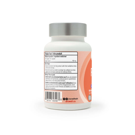 Arcwell fisetin, 100 mg, antioxidant, 60 vegetable capsules