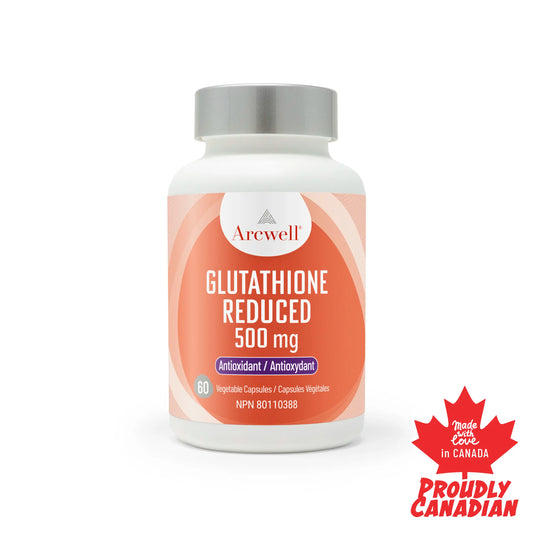 Arcwell glutathione reduced, 500 mg, antioxidant