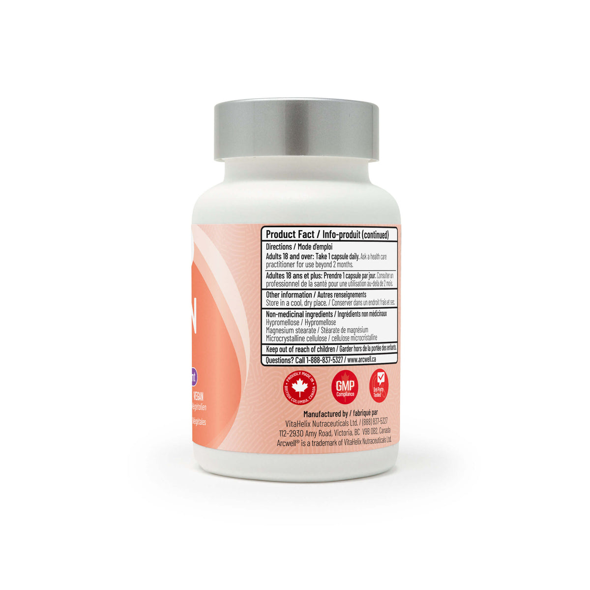Arcwell fisetin, 100 mg, antioxidant, 60 vegetable capsules
