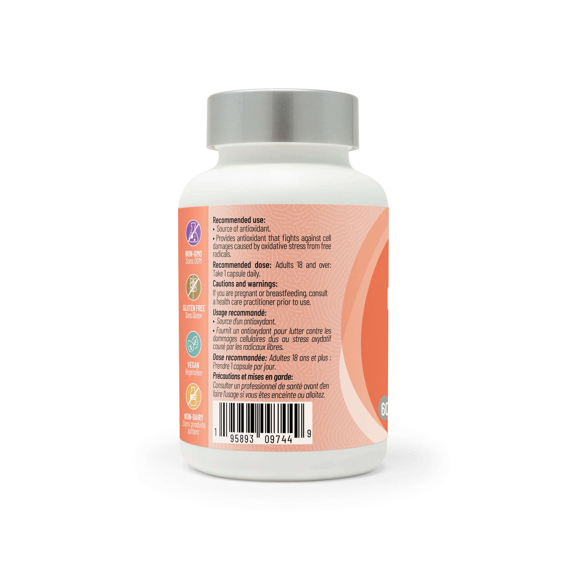 Arcwell glutathione reduced, 500 mg, antioxidant