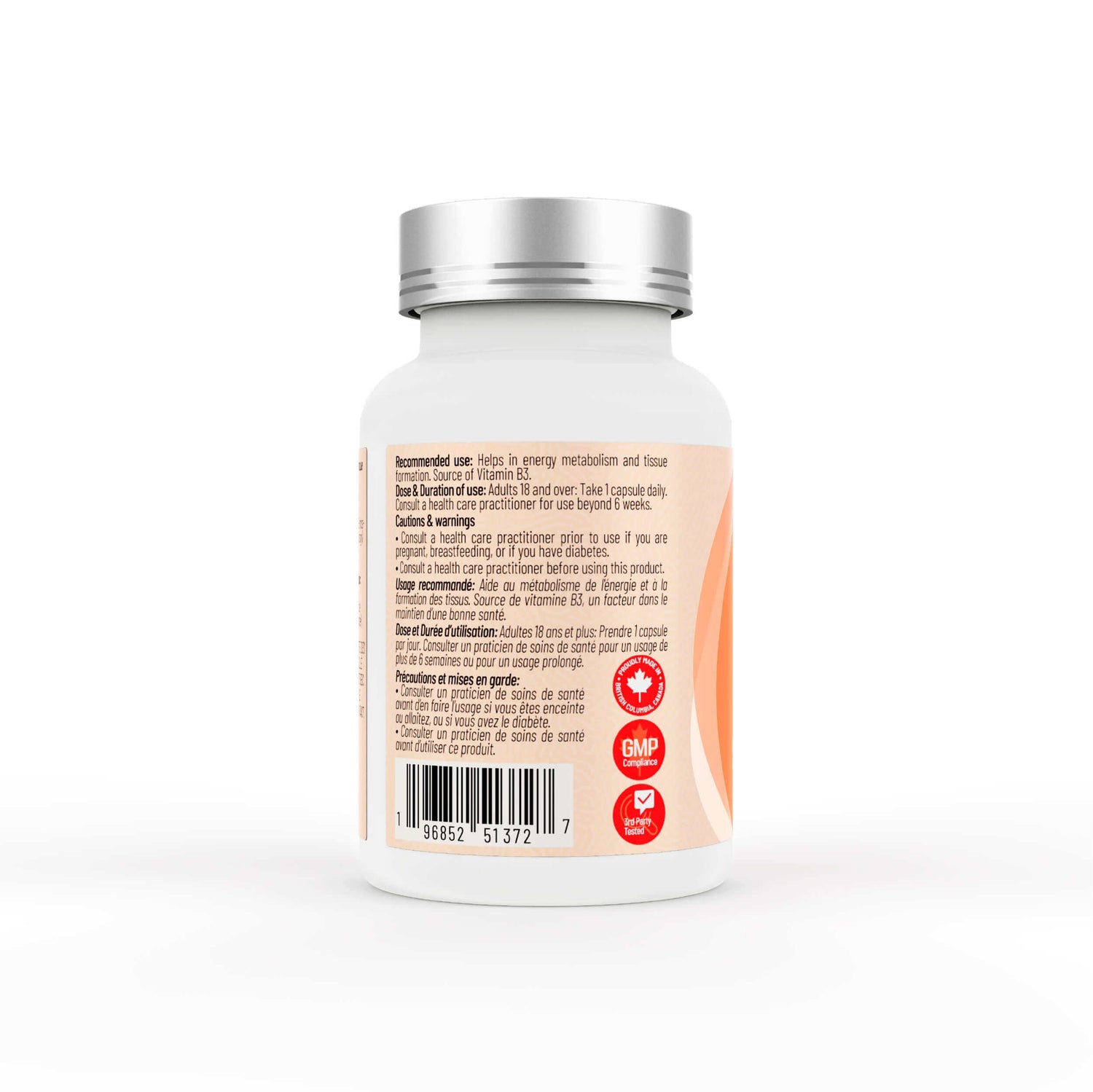 Arcwell NMN, 250 mg, boost NAD+, source of vitamin B3, 60 vegetable capsules